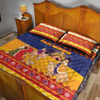 Spain Christmas Quilt Bed Set Los Reyes Magos - Wonder Print Shop