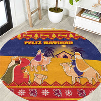 Spain Christmas Round Carpet Los Reyes Magos - Wonder Print Shop