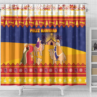 Spain Christmas Shower Curtain Los Reyes Magos - Wonder Print Shop