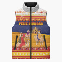Spain Christmas Sleeveless Puffer Jacket Los Reyes Magos - Wonder Print Shop