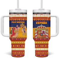 Spain Christmas Tumbler With Handle Los Reyes Magos - Wonder Print Shop