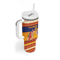 Spain Christmas Tumbler With Handle Los Reyes Magos - Wonder Print Shop