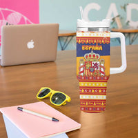 Spain Christmas Tumbler With Handle Los Reyes Magos - Wonder Print Shop