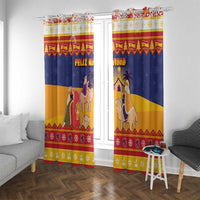 Spain Christmas Window Curtain Los Reyes Magos - Wonder Print Shop