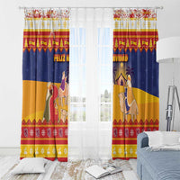 Spain Christmas Window Curtain Los Reyes Magos - Wonder Print Shop