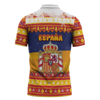 Spain Christmas Zipper Polo Shirt Los Reyes Magos - Wonder Print Shop