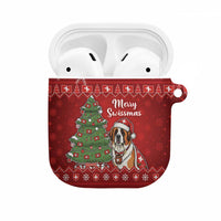 Switzerland Christmas AirPods Case Saint Bernard Merry Swissmas - Wonder Print Shop