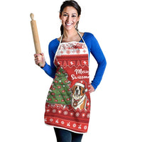 Switzerland Christmas Apron Saint Bernard Merry Swissmas - Wonder Print Shop