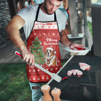Switzerland Christmas Apron Saint Bernard Merry Swissmas - Wonder Print Shop