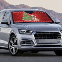 Switzerland Christmas Auto Sun Shade Saint Bernard Merry Swissmas - Wonder Print Shop