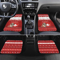 Switzerland Christmas Car Mats Saint Bernard Merry Swissmas - Wonder Print Shop