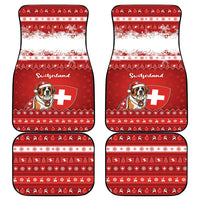 Switzerland Christmas Car Mats Saint Bernard Merry Swissmas - Wonder Print Shop