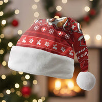 Switzerland Christmas Santa Hat Saint Bernard Merry Swissmas - Wonder Print Shop