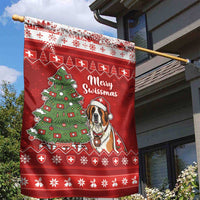 Switzerland Christmas Garden Flag Saint Bernard Merry Swissmas - Wonder Print Shop