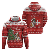 Switzerland Christmas Hoodie Saint Bernard Merry Swissmas - Wonder Print Shop