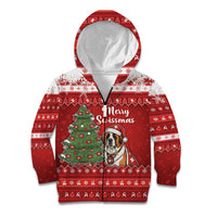 Switzerland Christmas Kid Hoodie Saint Bernard Merry Swissmas - Wonder Print Shop