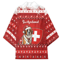 Switzerland Christmas Kimono Saint Bernard Merry Swissmas - Wonder Print Shop