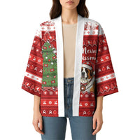Switzerland Christmas Kimono Saint Bernard Merry Swissmas - Wonder Print Shop