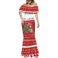 Switzerland Christmas Mermaid Dress Saint Bernard Merry Swissmas - Wonder Print Shop