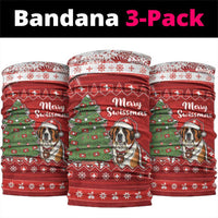 Switzerland Christmas Neck Gaiter Saint Bernard Merry Swissmas - Wonder Print Shop