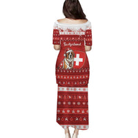 Switzerland Christmas Puletasi Saint Bernard Merry Swissmas - Wonder Print Shop