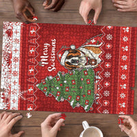 Switzerland Christmas Puzzle Saint Bernard Merry Swissmas - Wonder Print Shop