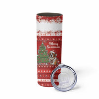 Switzerland Christmas Skinny Tumbler Saint Bernard Merry Swissmas - Wonder Print Shop