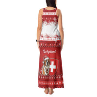 Switzerland Christmas Tank Maxi Dress Saint Bernard Merry Swissmas - Wonder Print Shop
