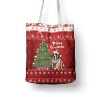 Switzerland Christmas Tote Bag Saint Bernard Merry Swissmas - Wonder Print Shop