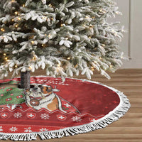 Switzerland Christmas Tree Skirt Saint Bernard Merry Swissmas - Wonder Print Shop
