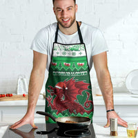 Wales Christmas Apron Cymru Dragon Nadolig Llawen - Wonder Print Shop