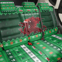Wales Christmas Back Car Seat Cover Cymru Dragon Nadolig Llawen - Wonder Print Shop