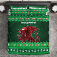Wales Christmas Bedding Set Cymru Dragon Nadolig Llawen - Wonder Print Shop