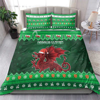 Wales Christmas Bedding Set Cymru Dragon Nadolig Llawen - Wonder Print Shop