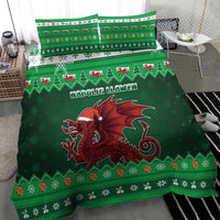 Wales Christmas Bedding Set Cymru Dragon Nadolig Llawen - Wonder Print Shop