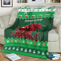 Wales Christmas Blanket Cymru Dragon Nadolig Llawen - Wonder Print Shop