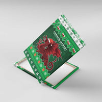 Wales Christmas Canvas Wall Art Cymru Dragon Nadolig Llawen - Wonder Print Shop