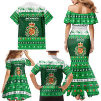 Wales Christmas Family Matching Mermaid Dress and Hawaiian Shirt Cymru Dragon Nadolig Llawen - Wonder Print Shop