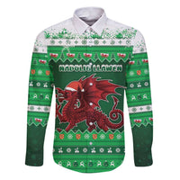 Wales Christmas Family Matching Puletasi and Hawaiian Shirt Cymru Dragon Nadolig Llawen - Wonder Print Shop