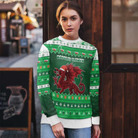 Wales Christmas Ugly Christmas Sweater Cymru Dragon Nadolig Llawen - Wonder Print Shop