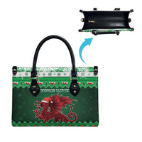 Wales Christmas Leather Bag Cymru Dragon Nadolig Llawen - Wonder Print Shop