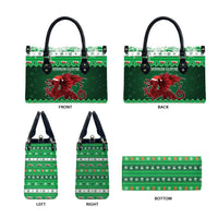 Wales Christmas Leather Bag Cymru Dragon Nadolig Llawen - Wonder Print Shop