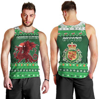 Wales Christmas Men Tank Top Cymru Dragon Nadolig Llawen - Wonder Print Shop
