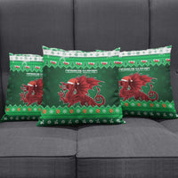 Wales Christmas Pillow Cover Cymru Dragon Nadolig Llawen - Wonder Print Shop