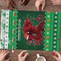 Wales Christmas Puzzle Cymru Dragon Nadolig Llawen - Wonder Print Shop