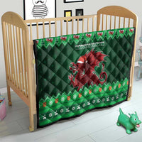 Wales Christmas Quilt Cymru Dragon Nadolig Llawen - Wonder Print Shop