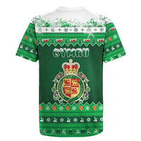 Wales Christmas Rugby Jersey Cymru Dragon Nadolig Llawen - Wonder Print Shop