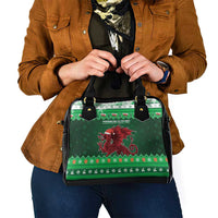 Wales Christmas Shoulder Handbag Cymru Dragon Nadolig Llawen - Wonder Print Shop