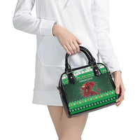 Wales Christmas Shoulder Handbag Cymru Dragon Nadolig Llawen - Wonder Print Shop