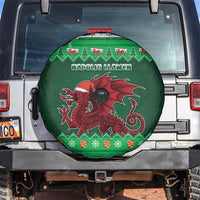 Wales Christmas Spare Tire Cover Cymru Dragon Nadolig Llawen - Wonder Print Shop
